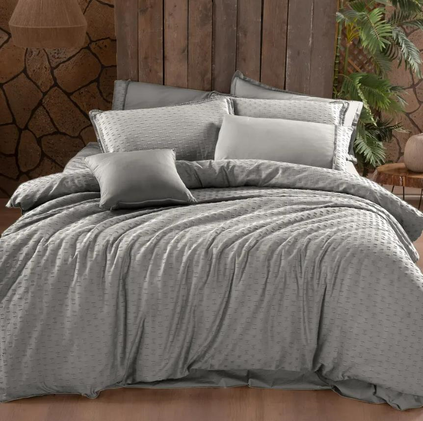 SAREV MOOD COMFORT MARBELLA ÇİFT KİŞİLİK NEVRESİM TAKIMI - GRİ
