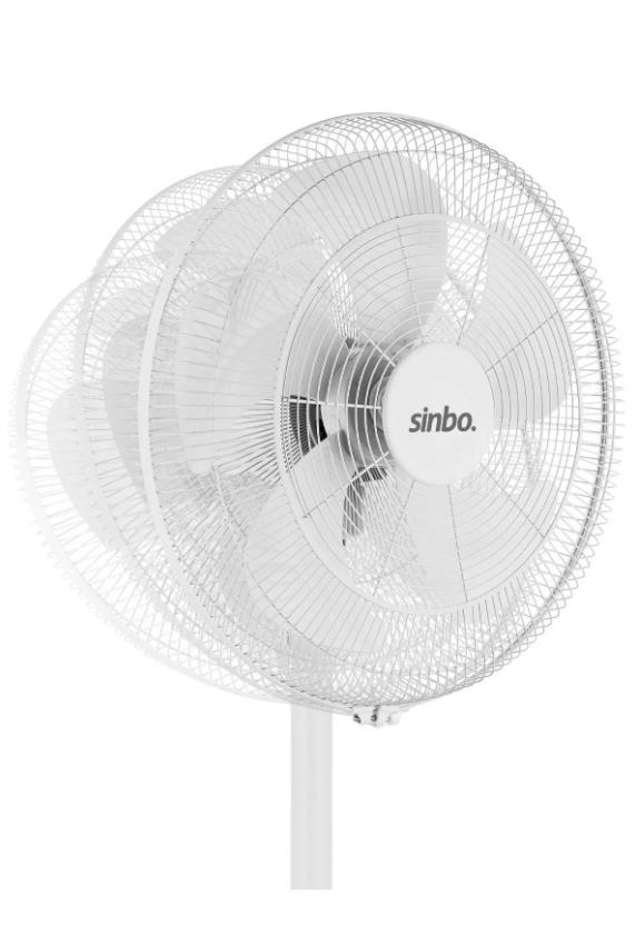 Sinbo SF 6786 Ayaklı Vantilatör Pervane Büyük Boy -  Beyaz