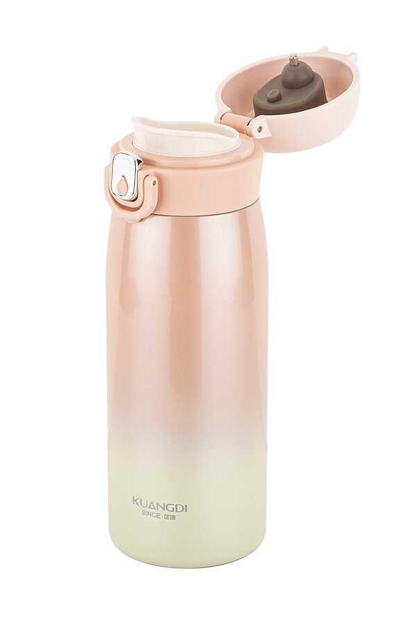 Tantitoni 040-01-OKADI PEMBE PASLANMAZ ÇELİK ISI GÖSTERGELİ TERMOS 400ML