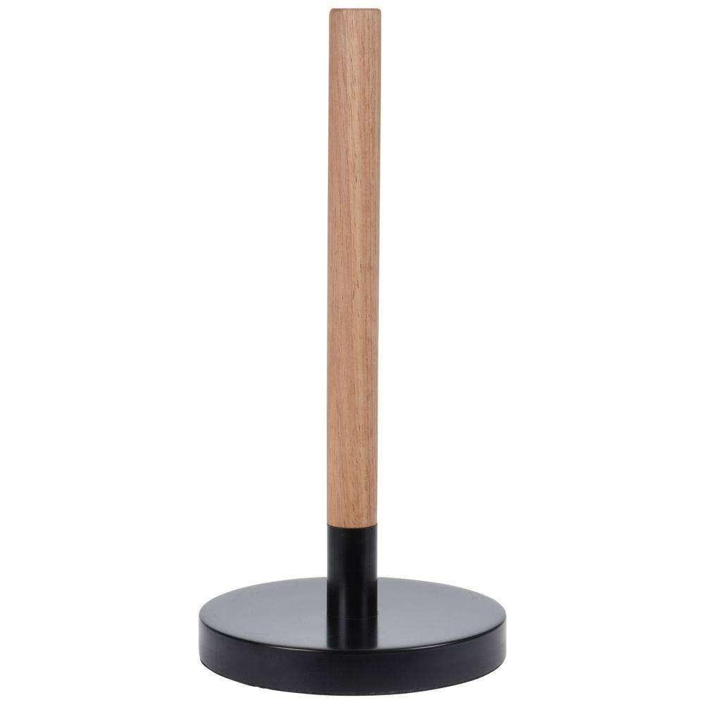 Tantitoni Bambu-Metal Standlı Kağıt Havlu Tutacağı 15.5x4x29.5 cm