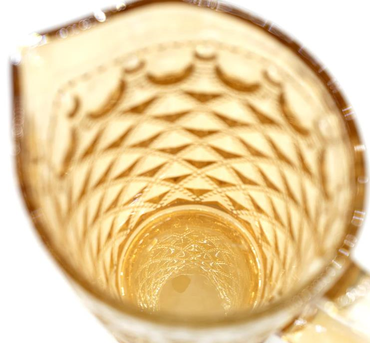 WD Lifestyle Dubai Line Rölyef Süslemeli Cam Sürahi Amber - 1.500 ml