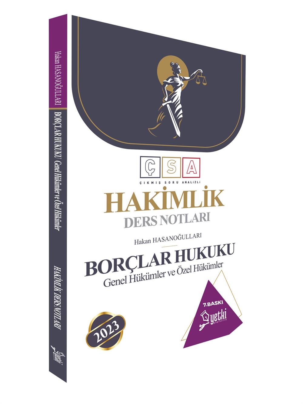 ÇSA BORÇLAR HUKUKU HAKİMLİK DERS NOTLARI 