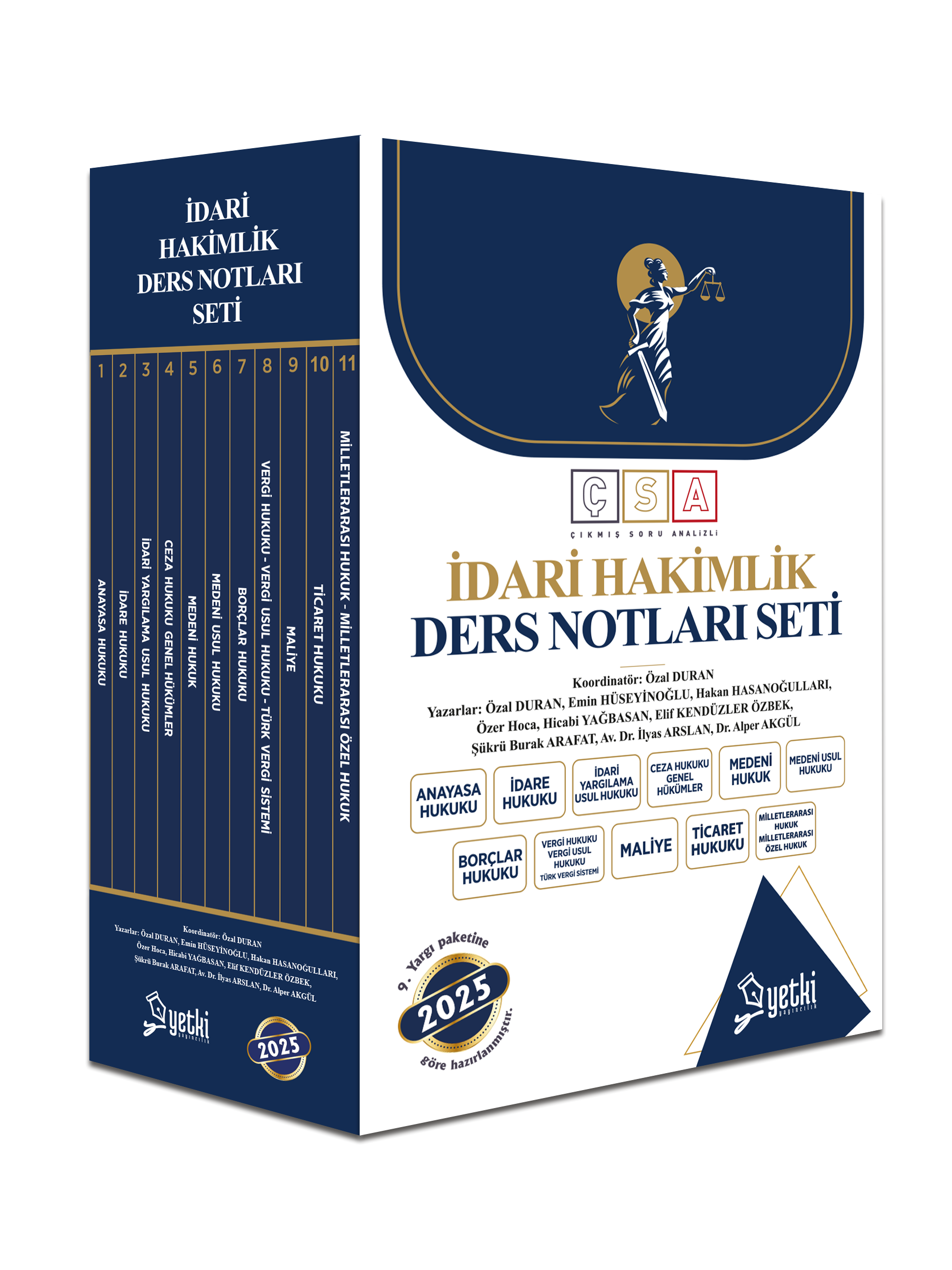 ÇSA YETKİ İDARİ HAKİMLİK DERS NOTU SETİ 2025