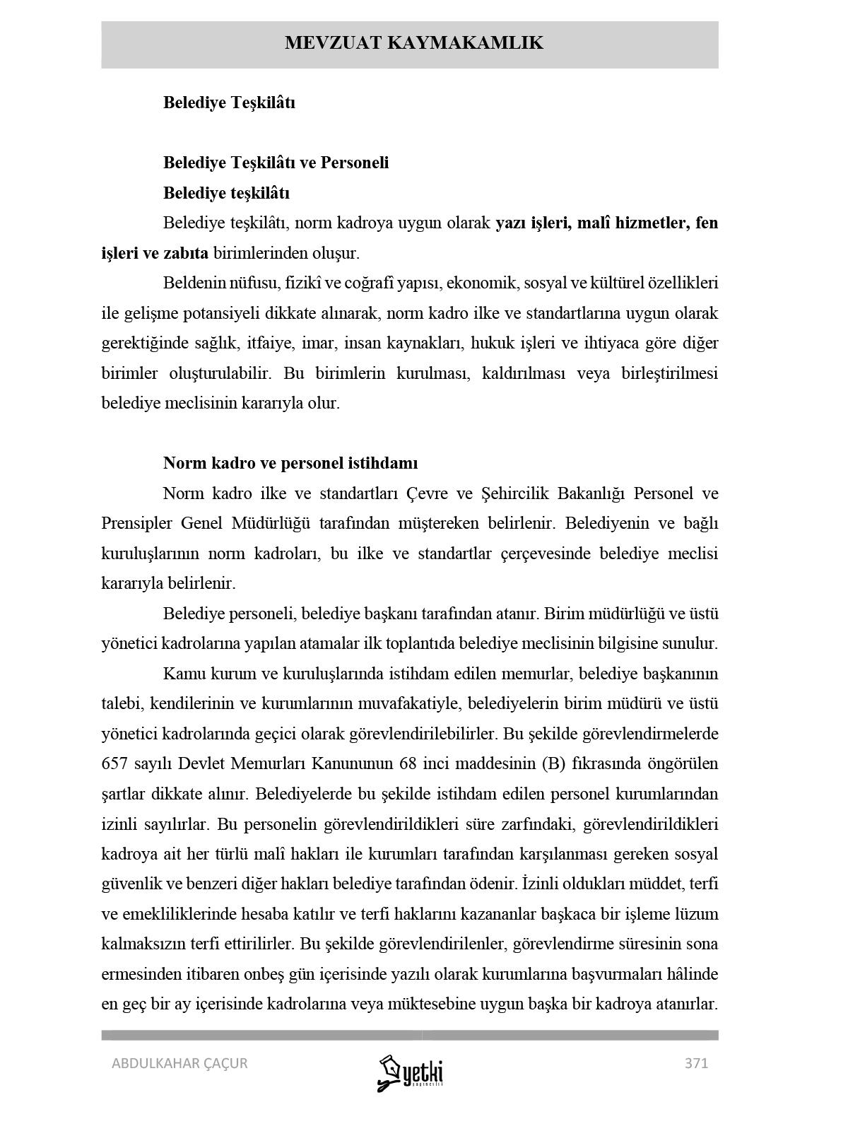 KAYMAKAMLIK MEVZUAT KİTABI 2025