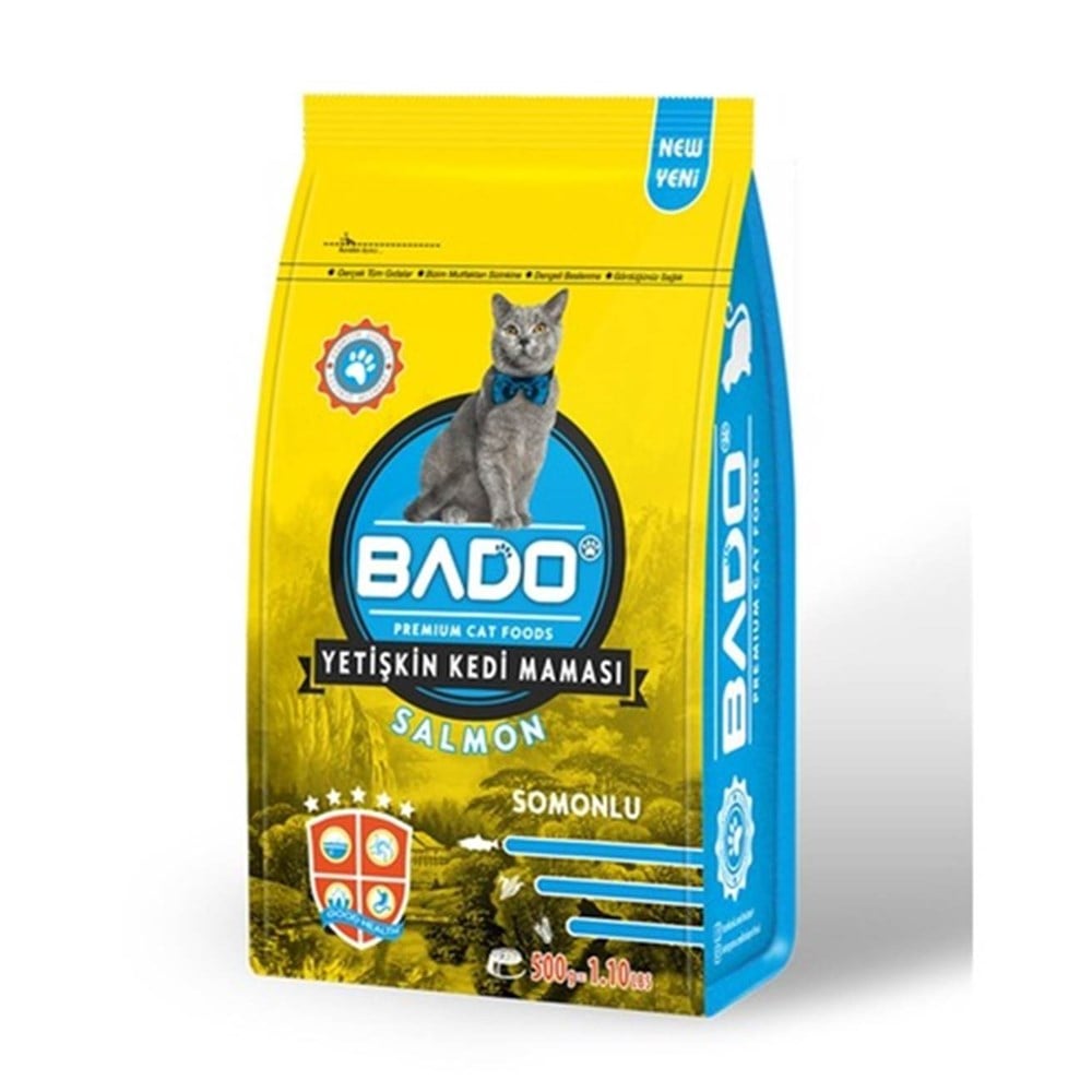 Bado Kedi Kuru Mama Erişkin Somonlu 500 Gr