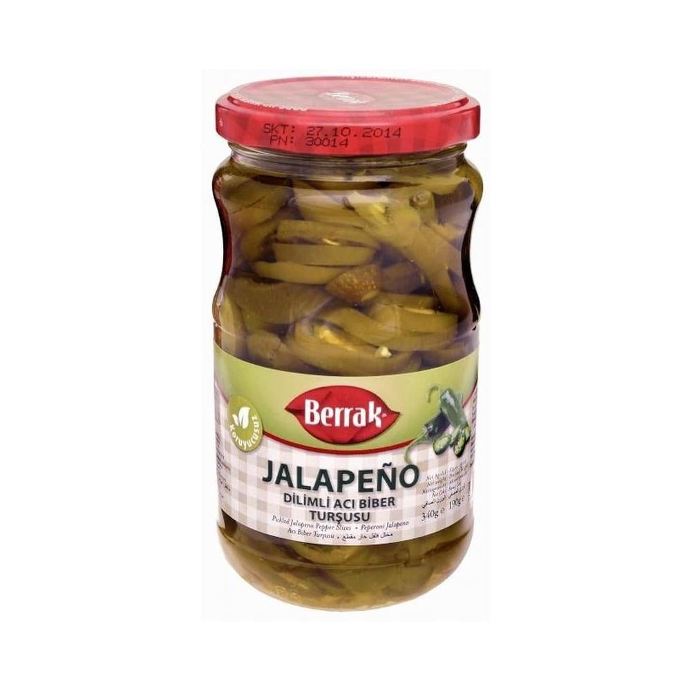 BERRAK JALAPENO ACI BIBER TURSUSU DILIMLI 340 GR