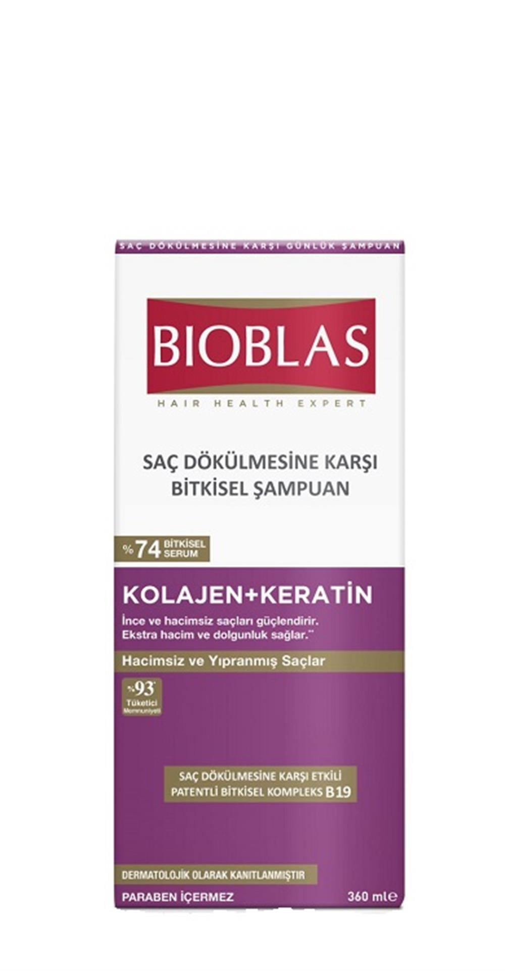 BIOBLAS SAMPUAN KOLAJEN&KERATIN 360 ML