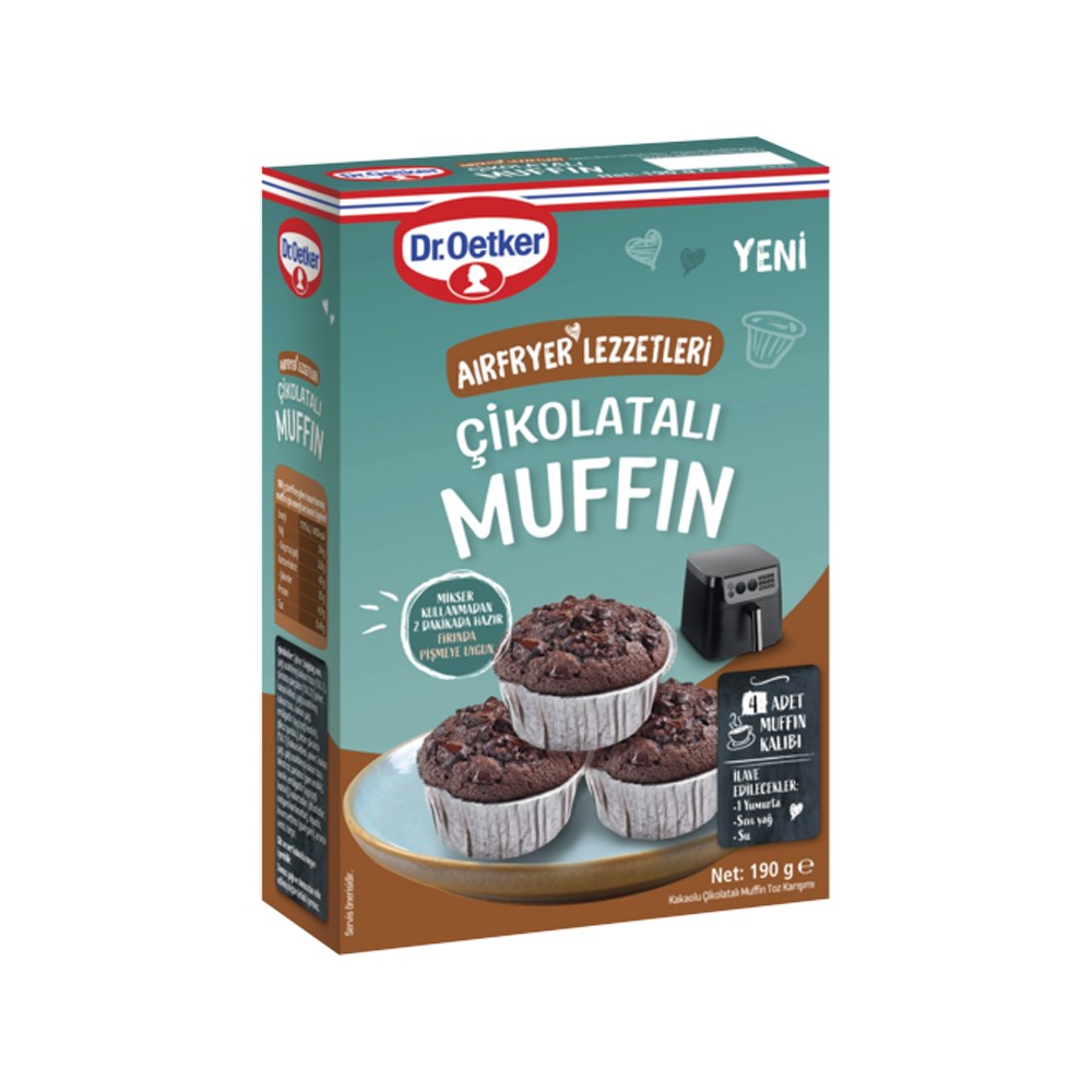 DR.OETKER CIKOLATALI MUFFIN 190 GR