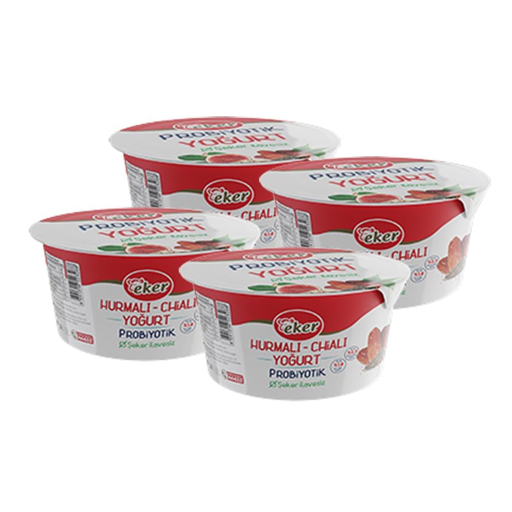 EKER PROBIYOTIK YOGURT HURMALI CHIA 4X100 GR