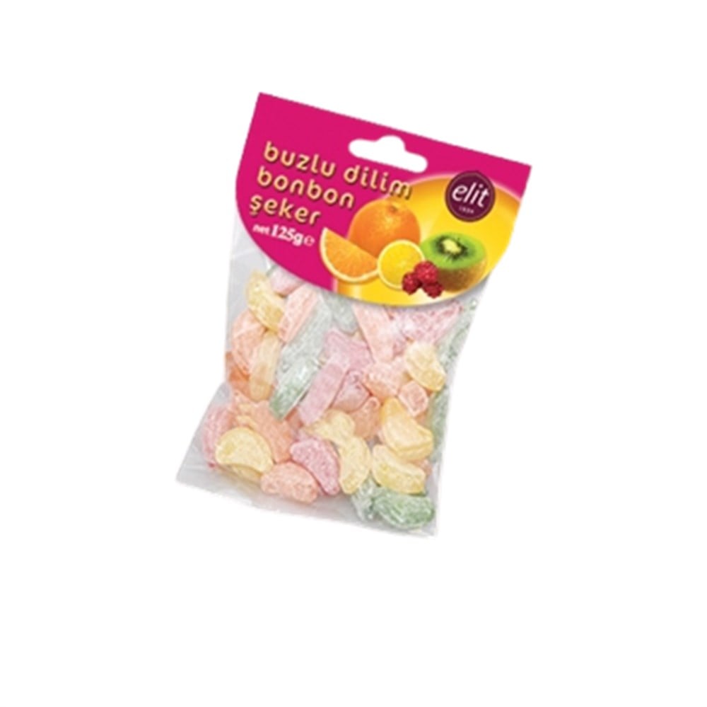 Elit Bonbon Şeker Buzlu Dilim 125 Gr