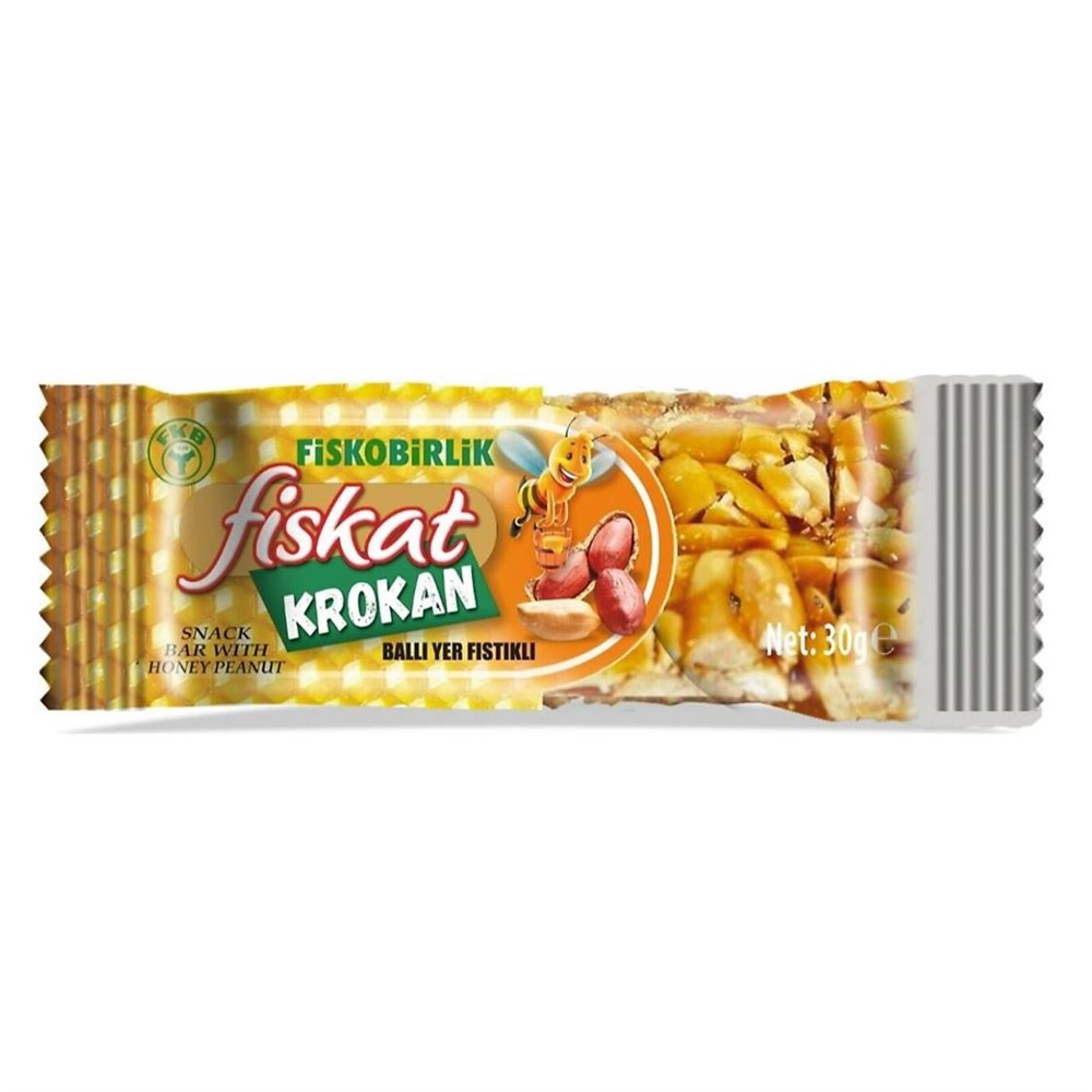 FISKOBIRLIK KROKAN YER FISTIKLI 30 GR