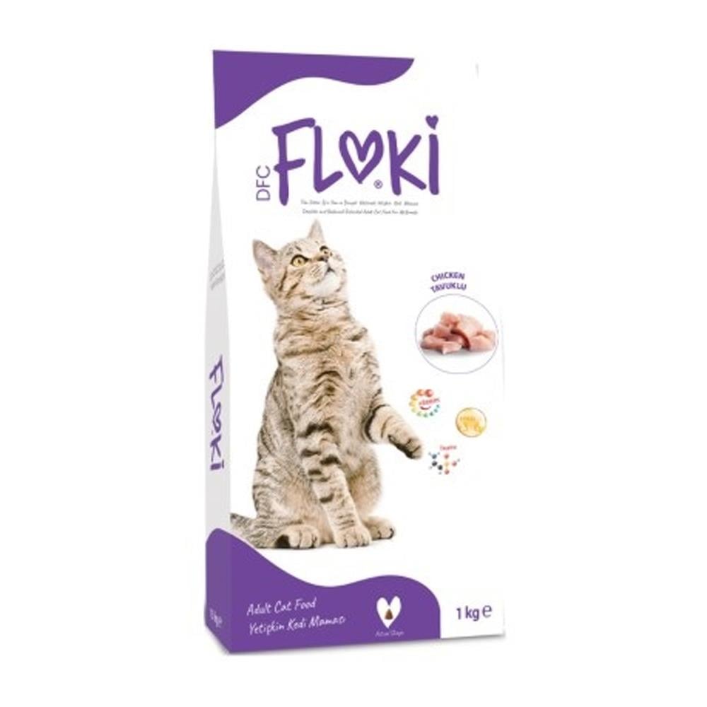 FLOKI KEDI YETISKIN KEDI MAMASI TAVUKLU 1000 GR