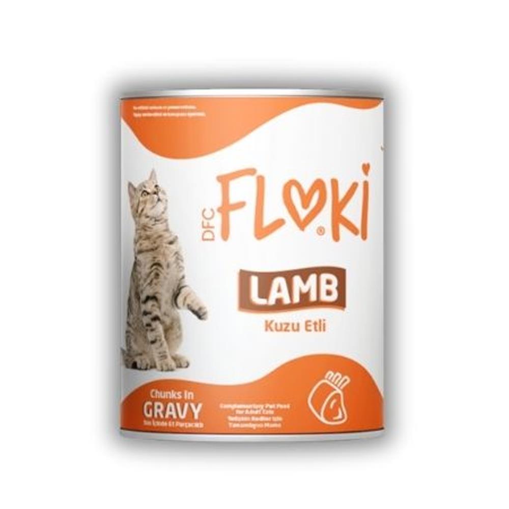 FLOKI YETISKIN KEDI SOS ICINDE KUZU ETLI 400 GR