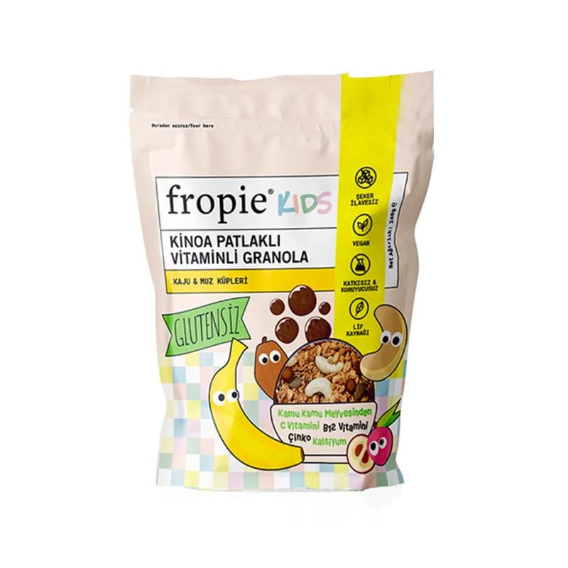 FROPIE GRANOLA VITAMINLI KAJU&MUZ KUPLERI 240 GR