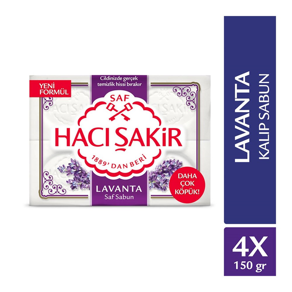 Hacı Şakir Beyaz Sabun Lavanta 600 Gr