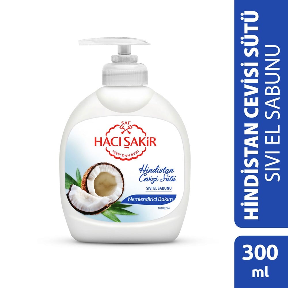 Hacı Şakir Sıvı Sabun Hindistan Cevizi 300 Ml