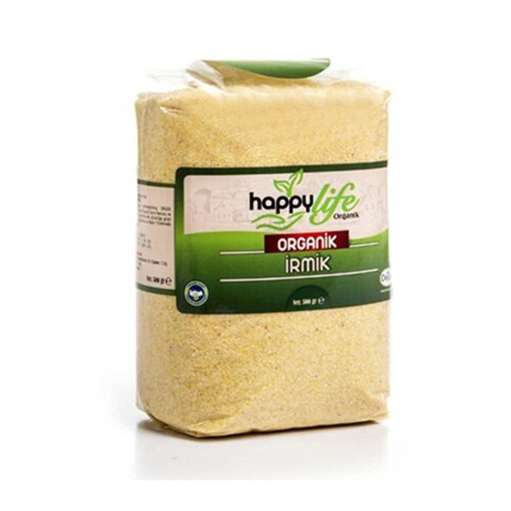 Happy Life Organik İrmik 500 Gr