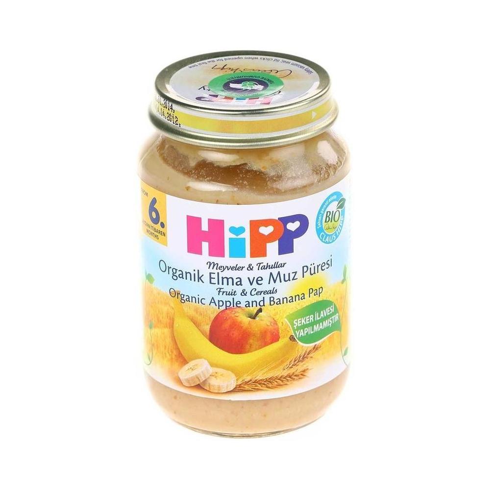 HIPP ORGANIK ELMA&MUZ PURESI 190 GR