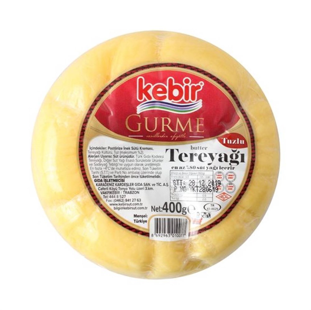 Kebir Gurme Tereyağ Tuzlu 400 Gr