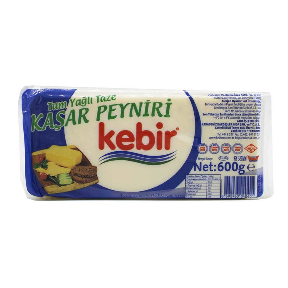 Kebir Kaşar Peyniri 600 Gr