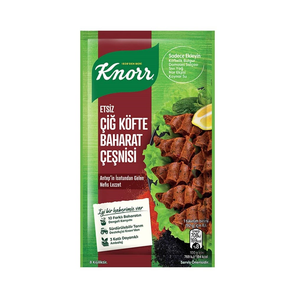Knorr Etsiz Çiğ Köfte Baharat Çeşnisi 40 Gr