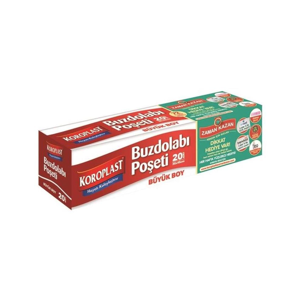 Koroplast Buzdolabı Poşeti Büyük Boy 30*45