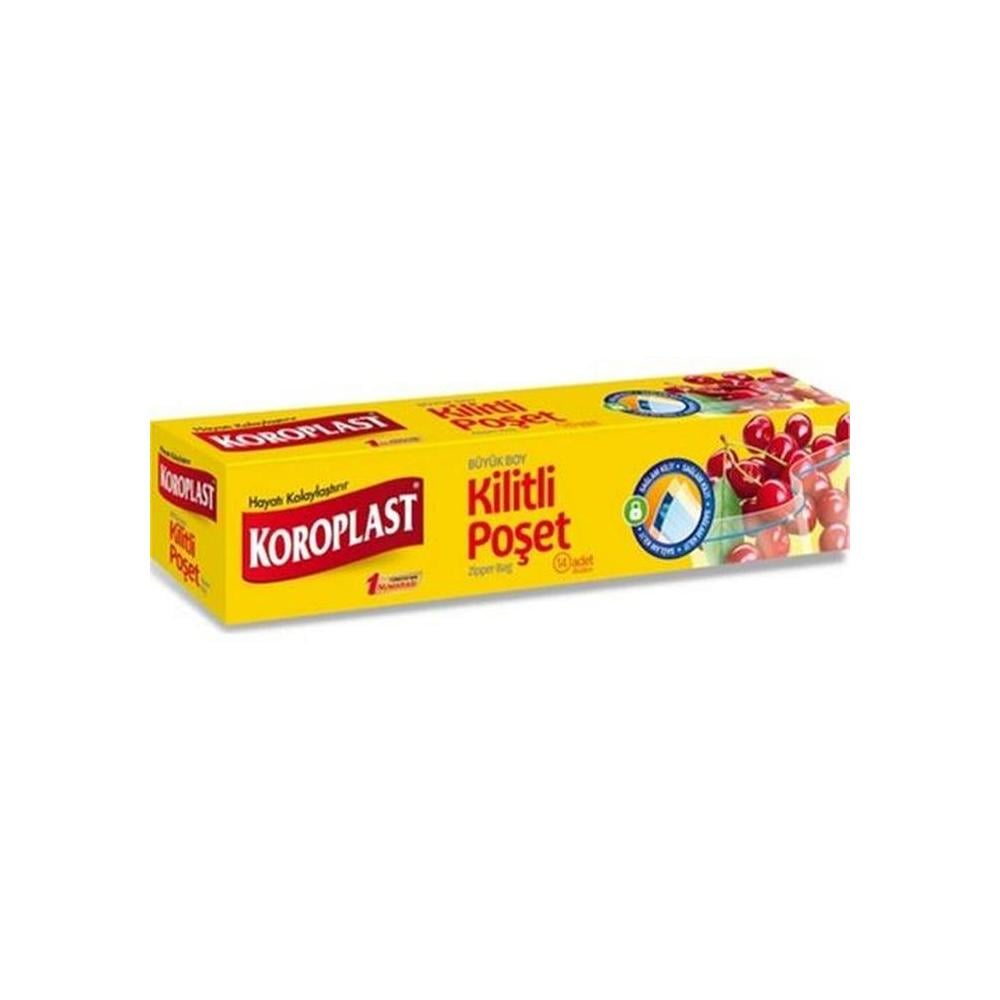 Koroplast Buzdolabı Poşeti Kilitli 19*25