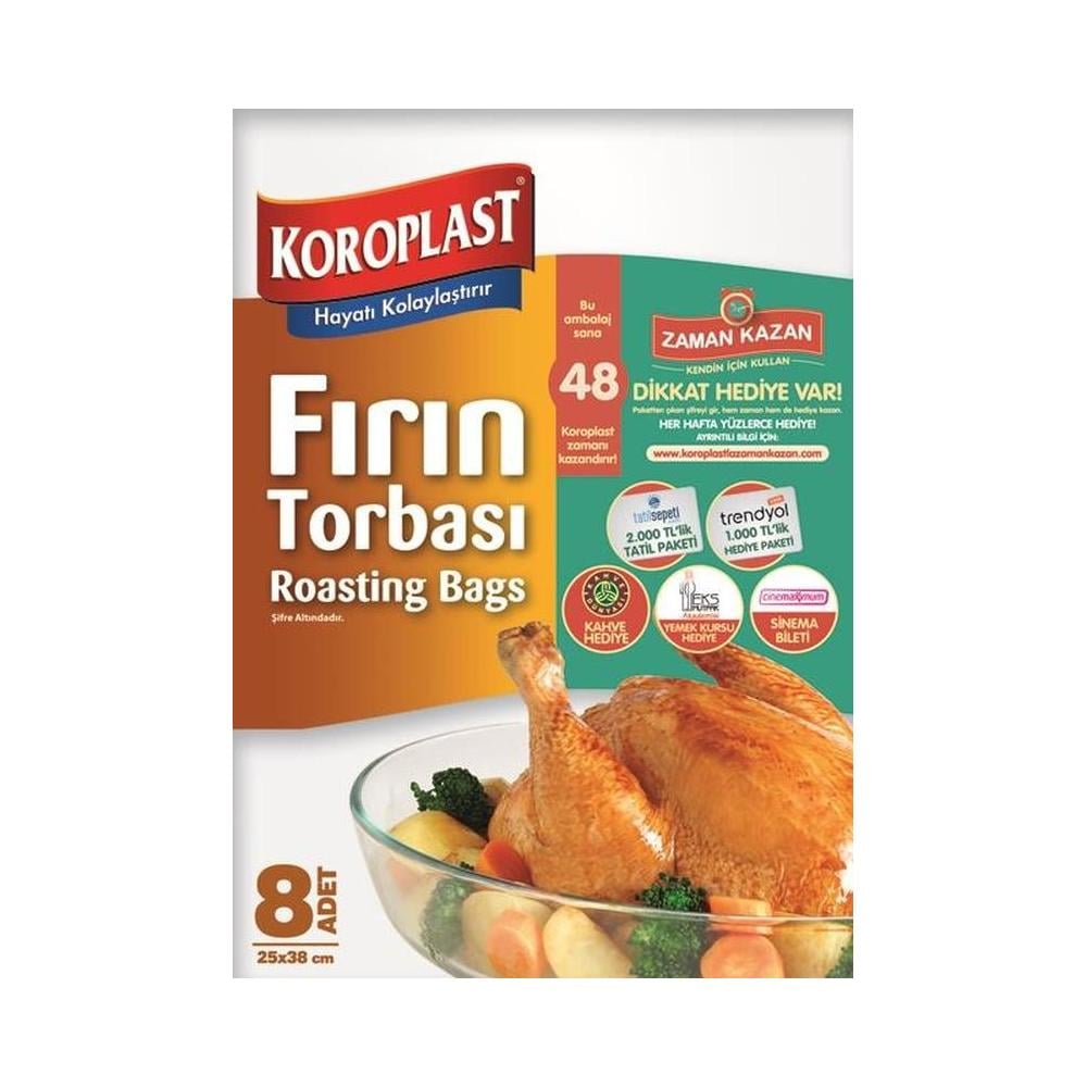 Koroplast Fırın Torbası Yanmaz 8'li
