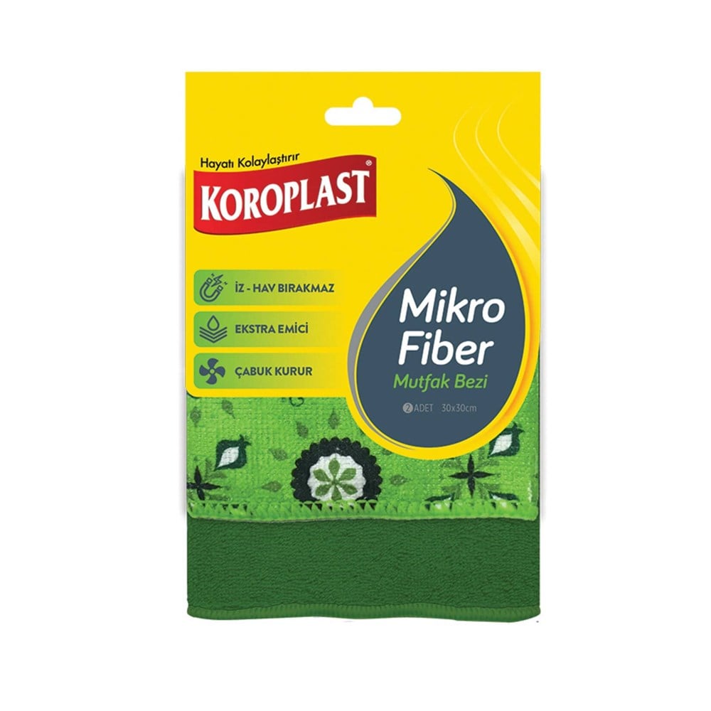 Koroplast Mikrofiber Mutfak Bezi 2'li