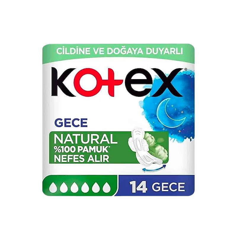 KOTEX NATURAL ULTRA QUADRO GECE 14 LI