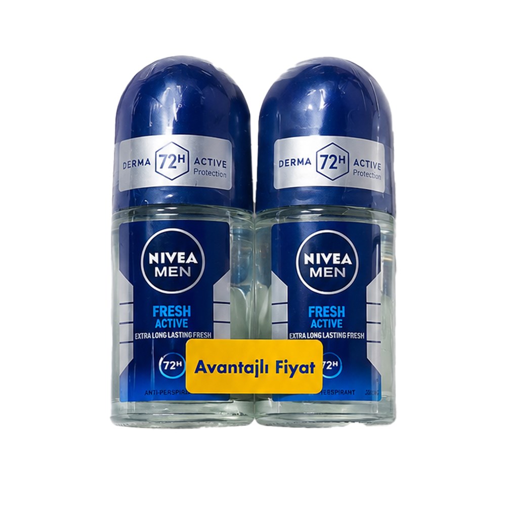 NIVEA ROLL ON FOR MEN FRESH 25 ML+25 ML