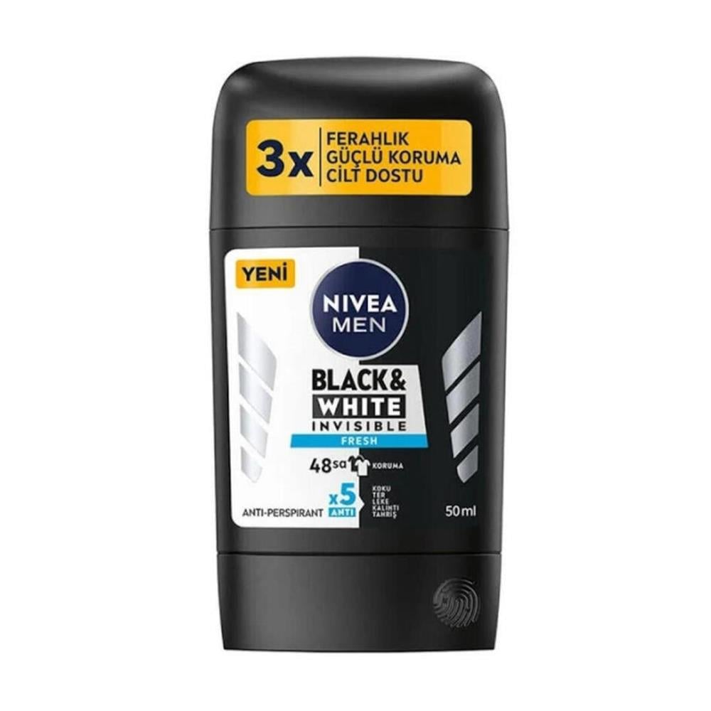 NIVEA STICK DEO FOR MEN BLACK&WHITE INVISIBLE 50 ML