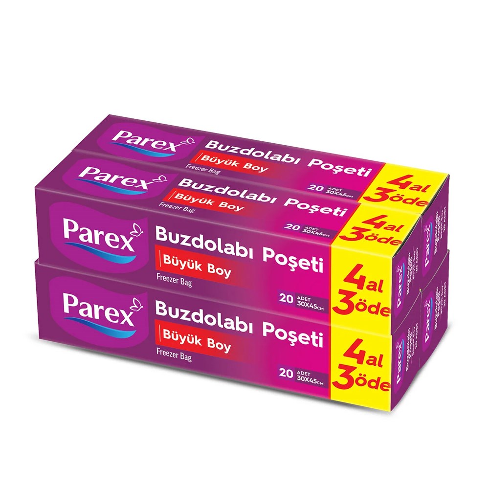 PAREX BUZDOLABI POSETI 30X45 BUYUK 20 LI 4AL 3 ODE