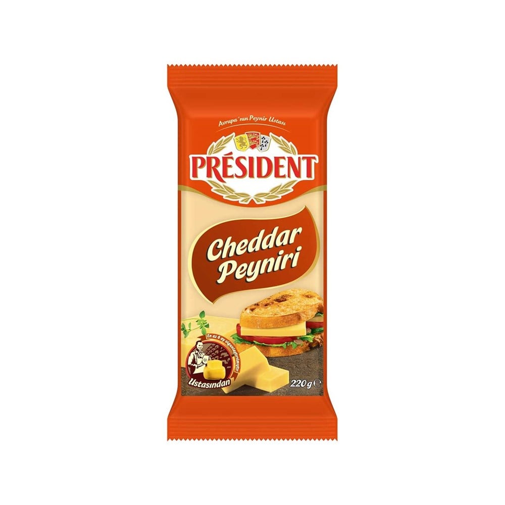 President Cheddar Peyniri 220 Gr