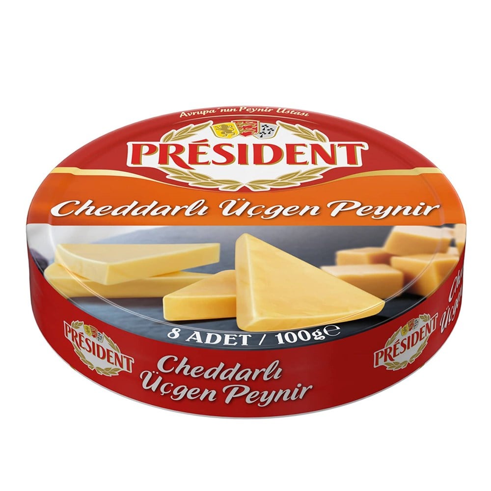 President Cheddar Üçgen Peynir 100 Gr
