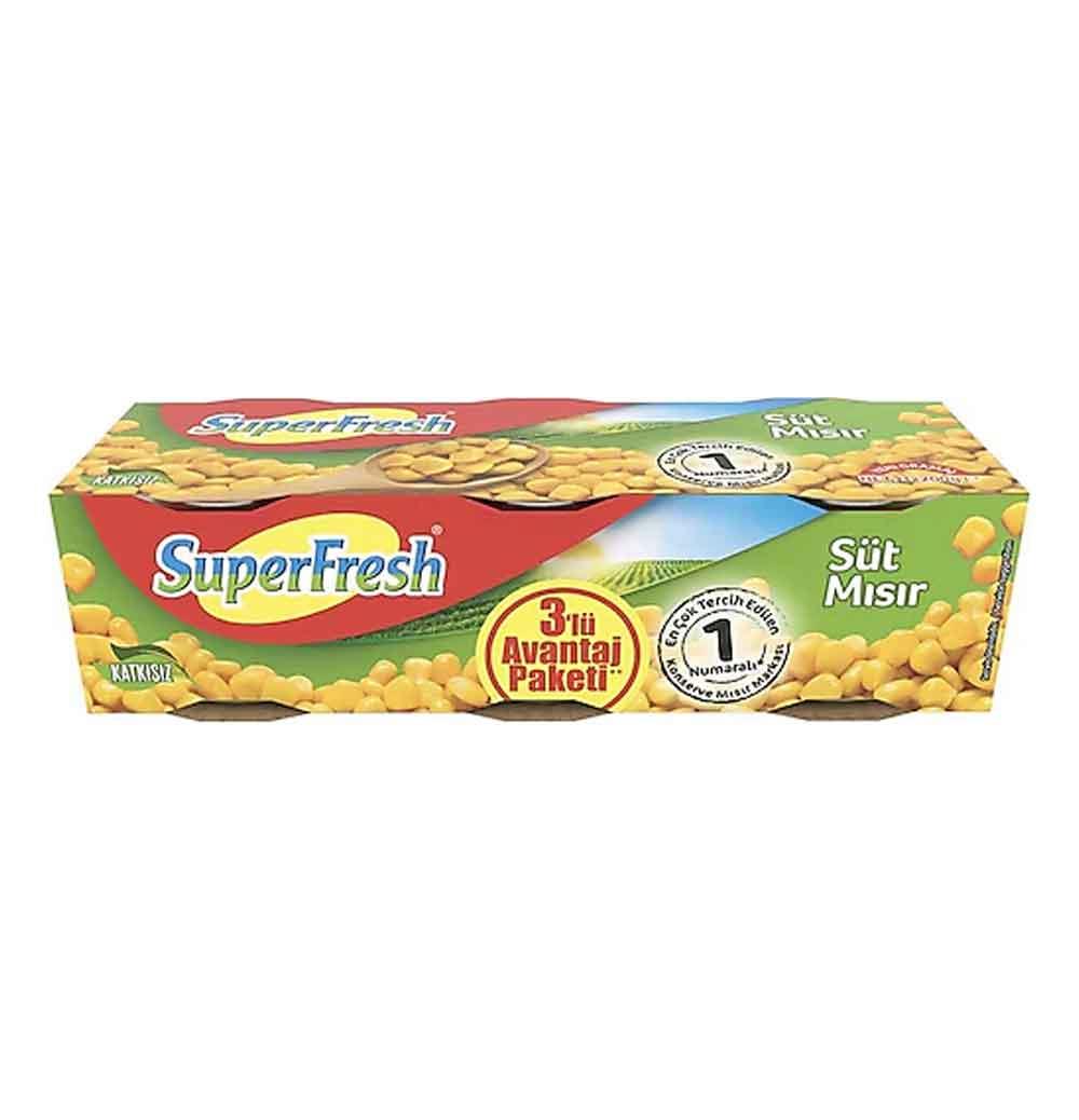 SUPERFRESH MISIR KONSERVESI 3x200 GR
