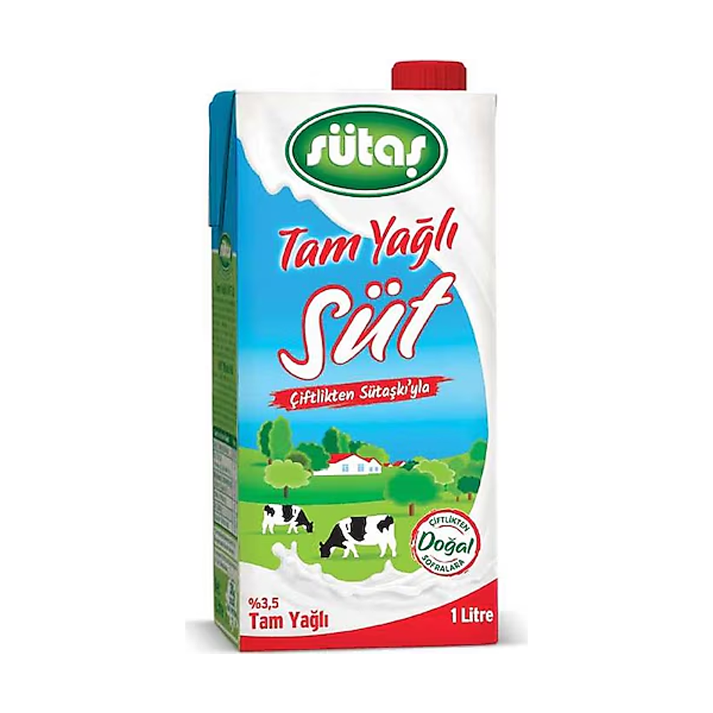 SUTAS SUT UHT TAM YAGLI SUT (%3,5) 1 LT