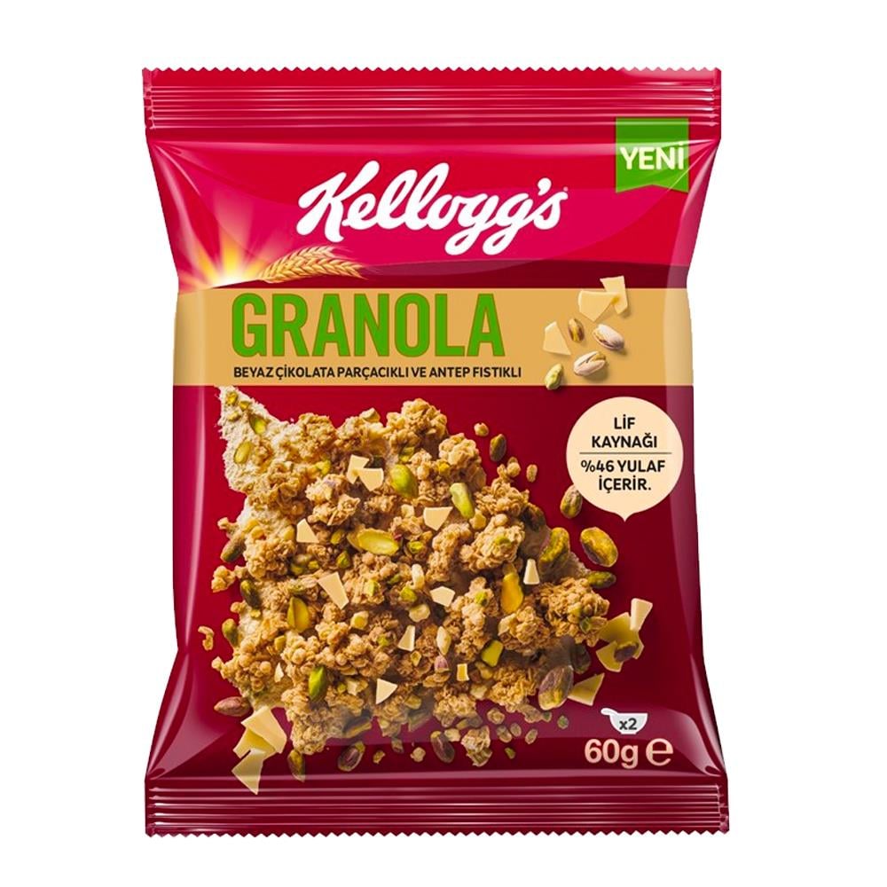 ULKER KELLOGGS GRANOLA CIKOLATA&ANTEP FISTIK 60 GR
