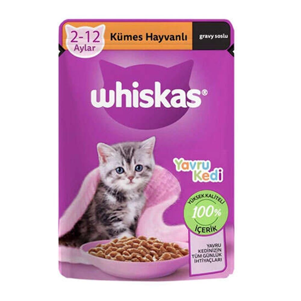 WHISKAS POUCH JUNIOR KUMES HAYVANLI 85 GR