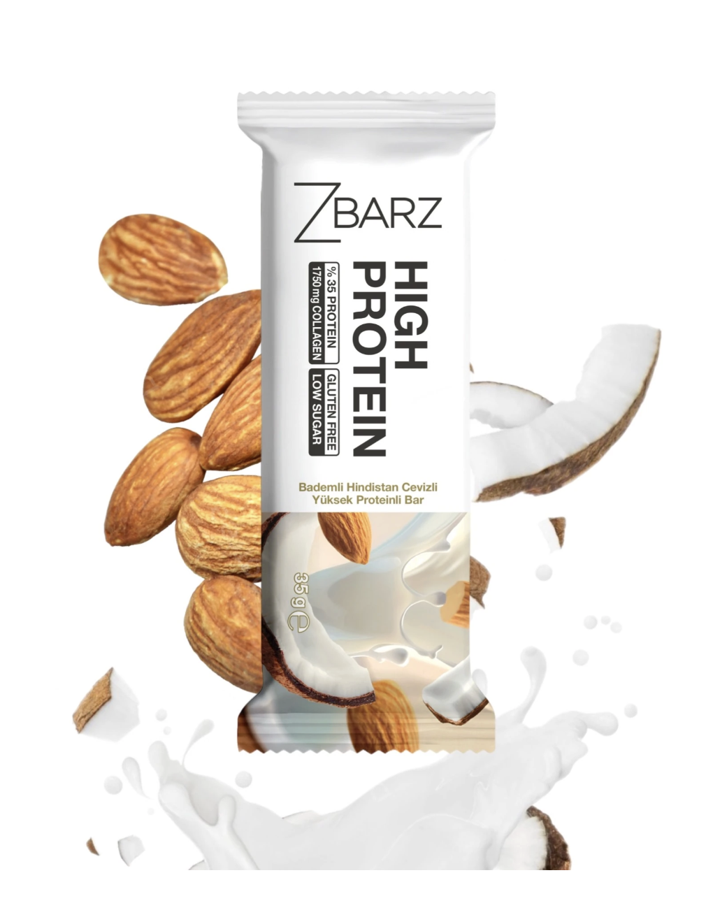 ZBARZ PROTEIN BAR BADEM & HINDISTAN CEVIZLI 35 GR