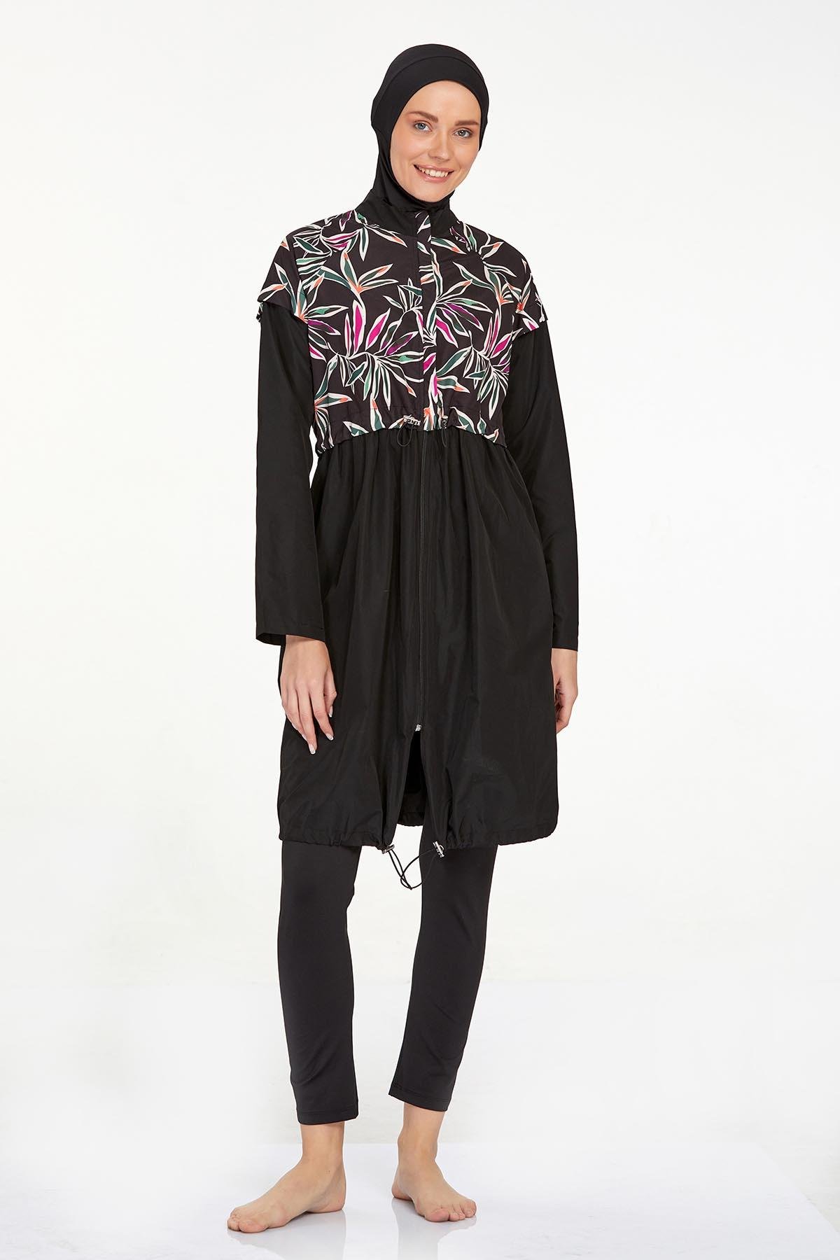 Adasea 1402 Kadın Uzun Kollu Tam Kapalı Tesettür Mayo