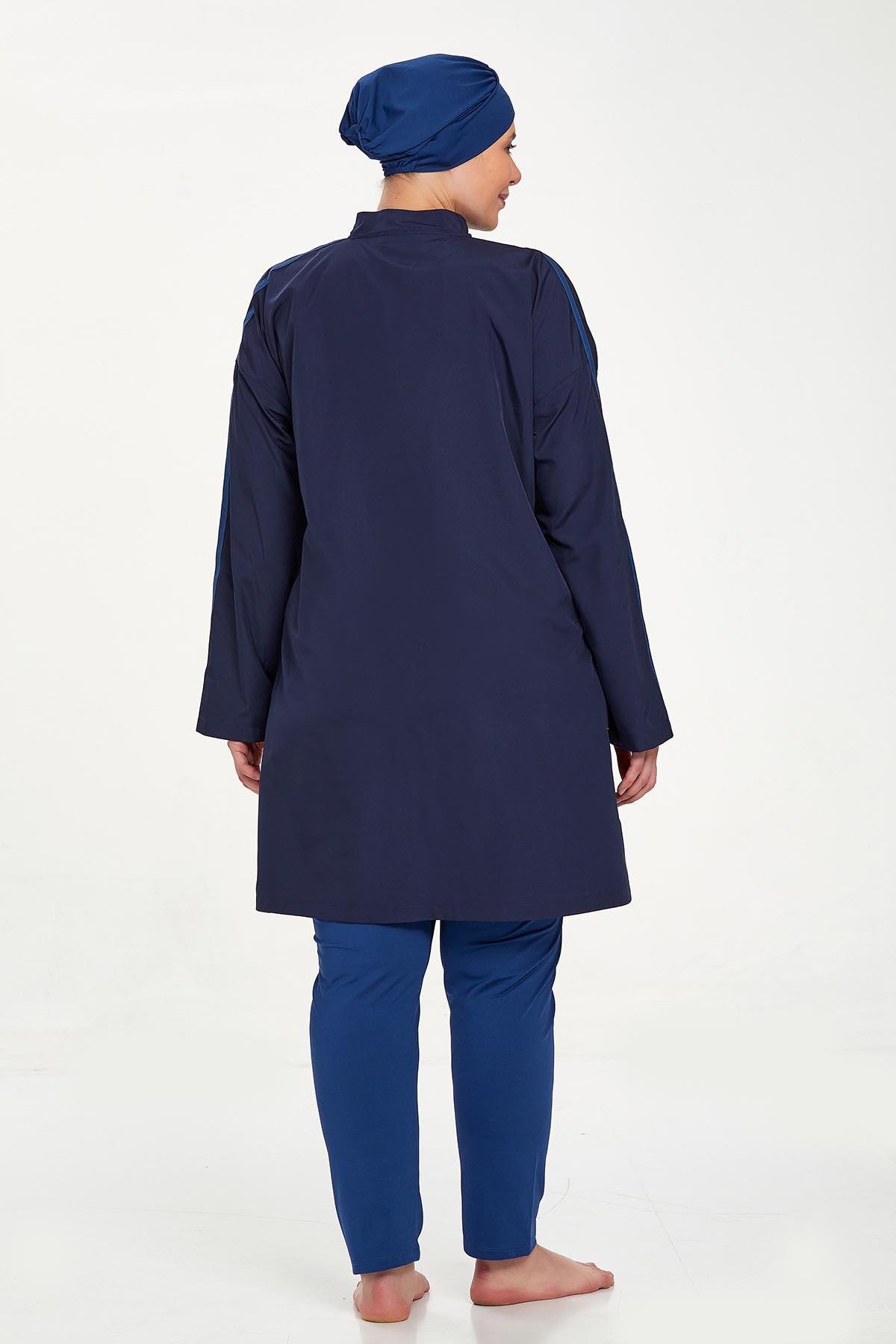 Adasea 1427 Kadın Büyük Beden Tam Kapalı Tesettür Mayo