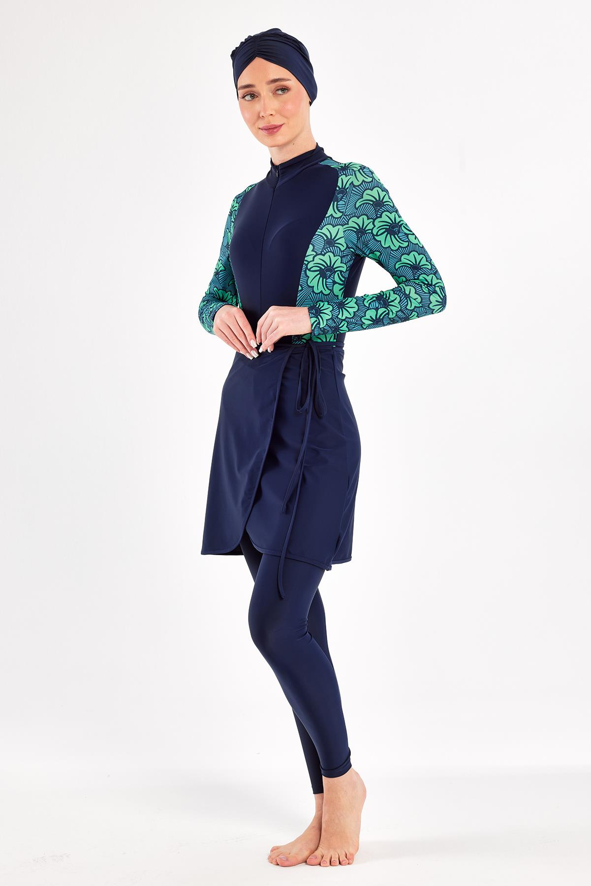 Adasea 251111 Kadın Saver Uzun Kollu Tesettür Mayo