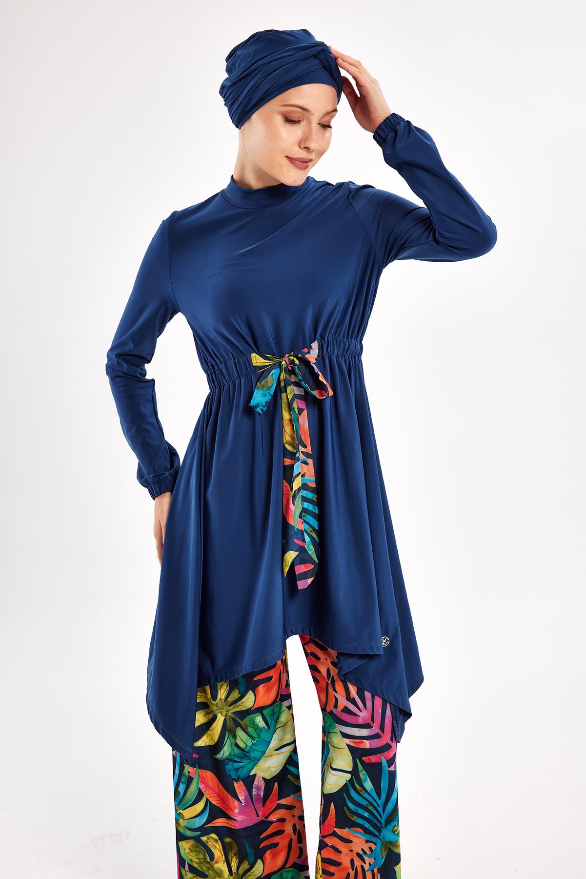 Adasea 251119 Kadın Bloom Uzun Kollu Tesettür Mayo