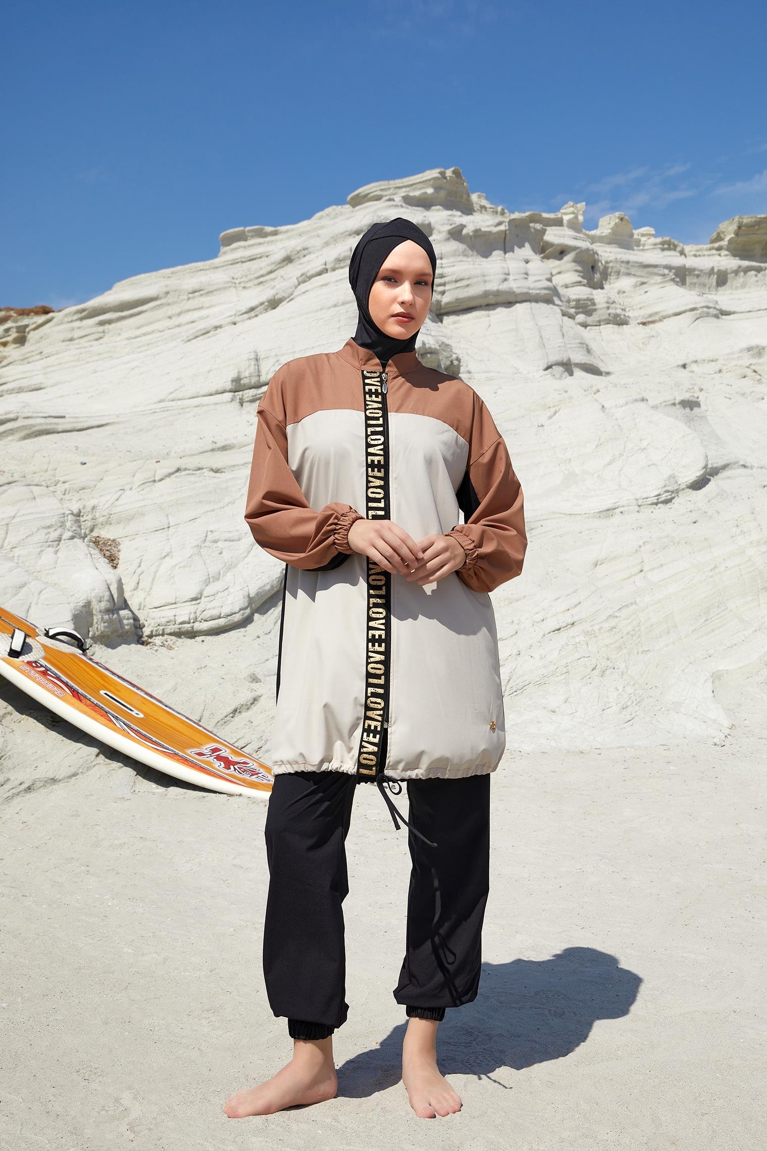 Adasea 251211 (48) Kadın Pera Uzun Kollu Tesettür Mayo