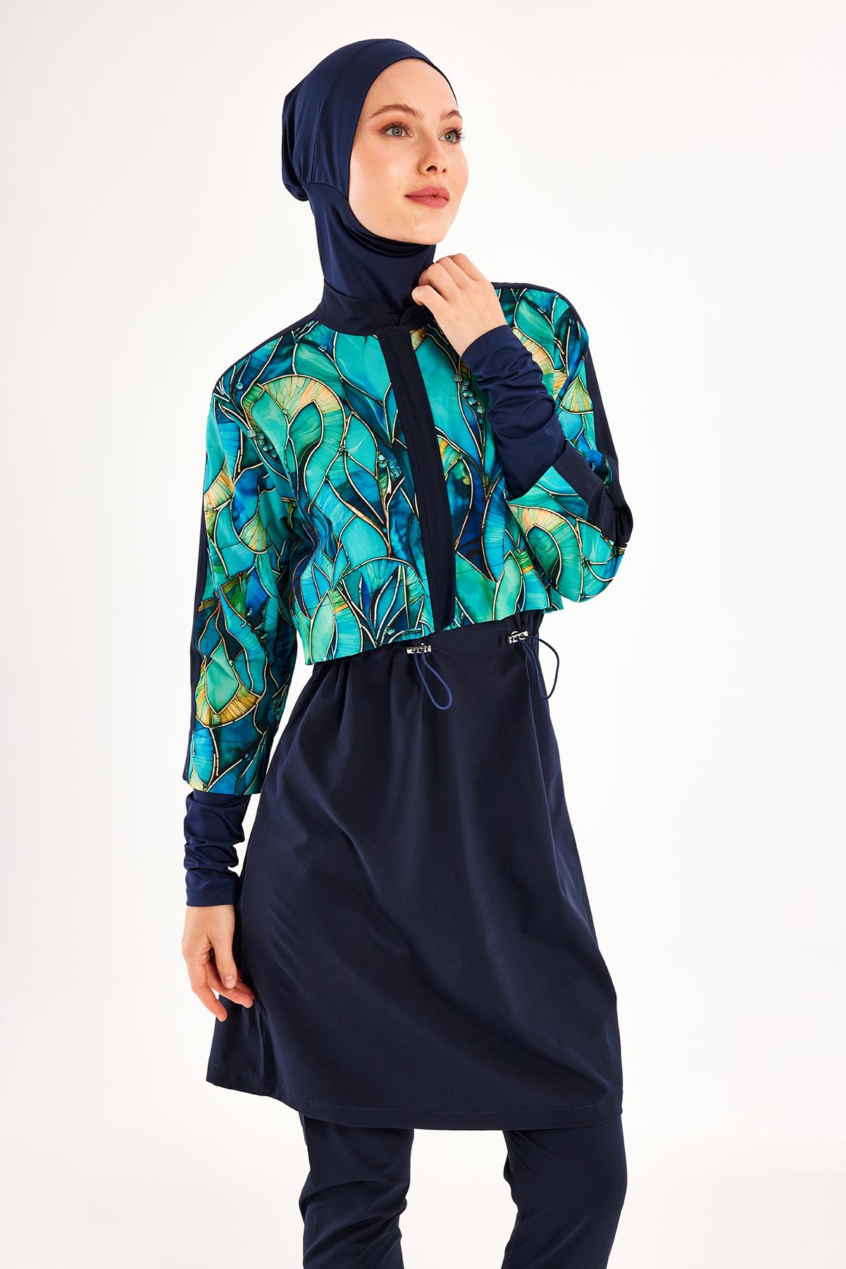 Adasea 251216 Kadın Elena Uzun Kollu Tesettür Mayo