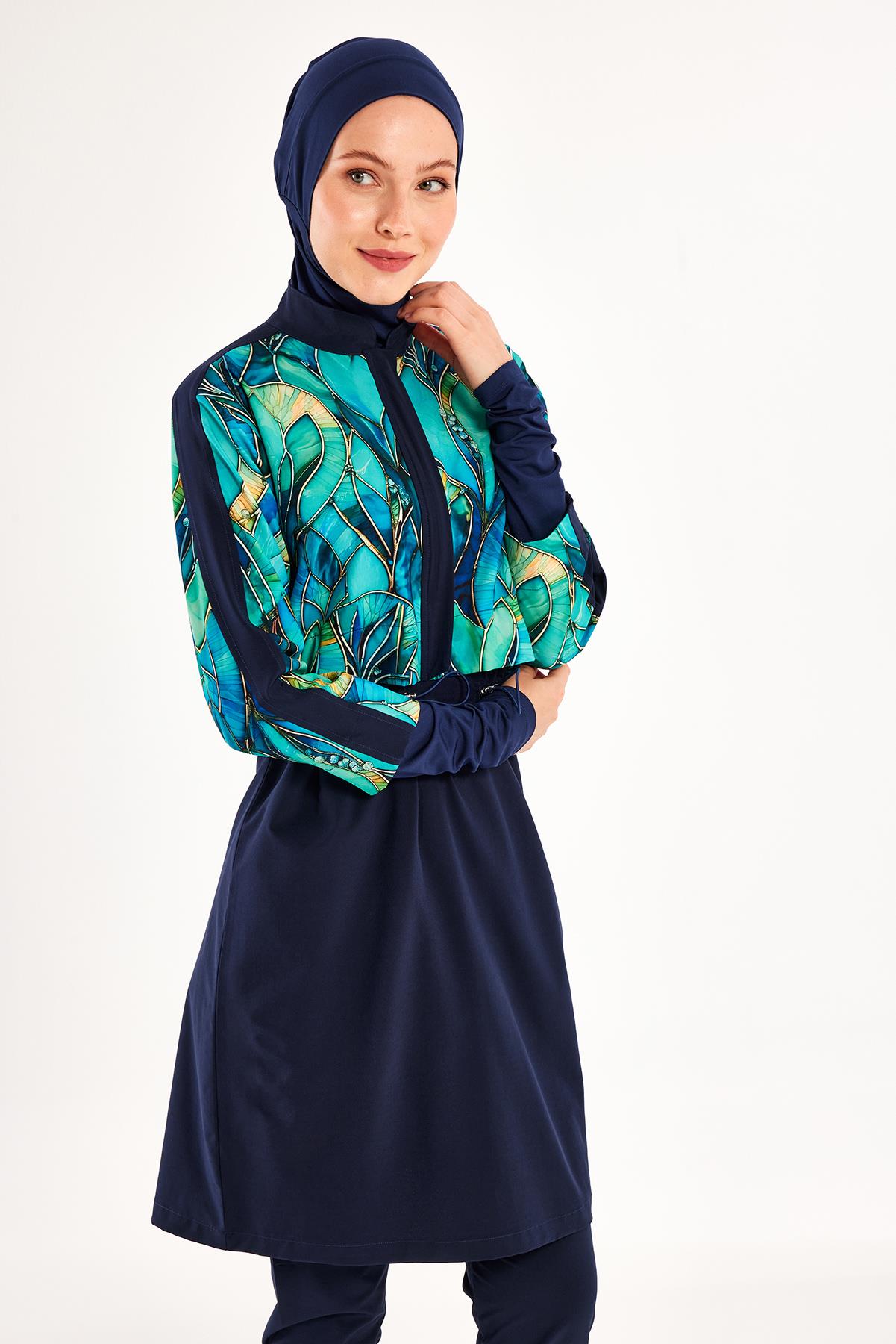 Adasea 251216 Kadın Elena Uzun Kollu Tesettür Mayo