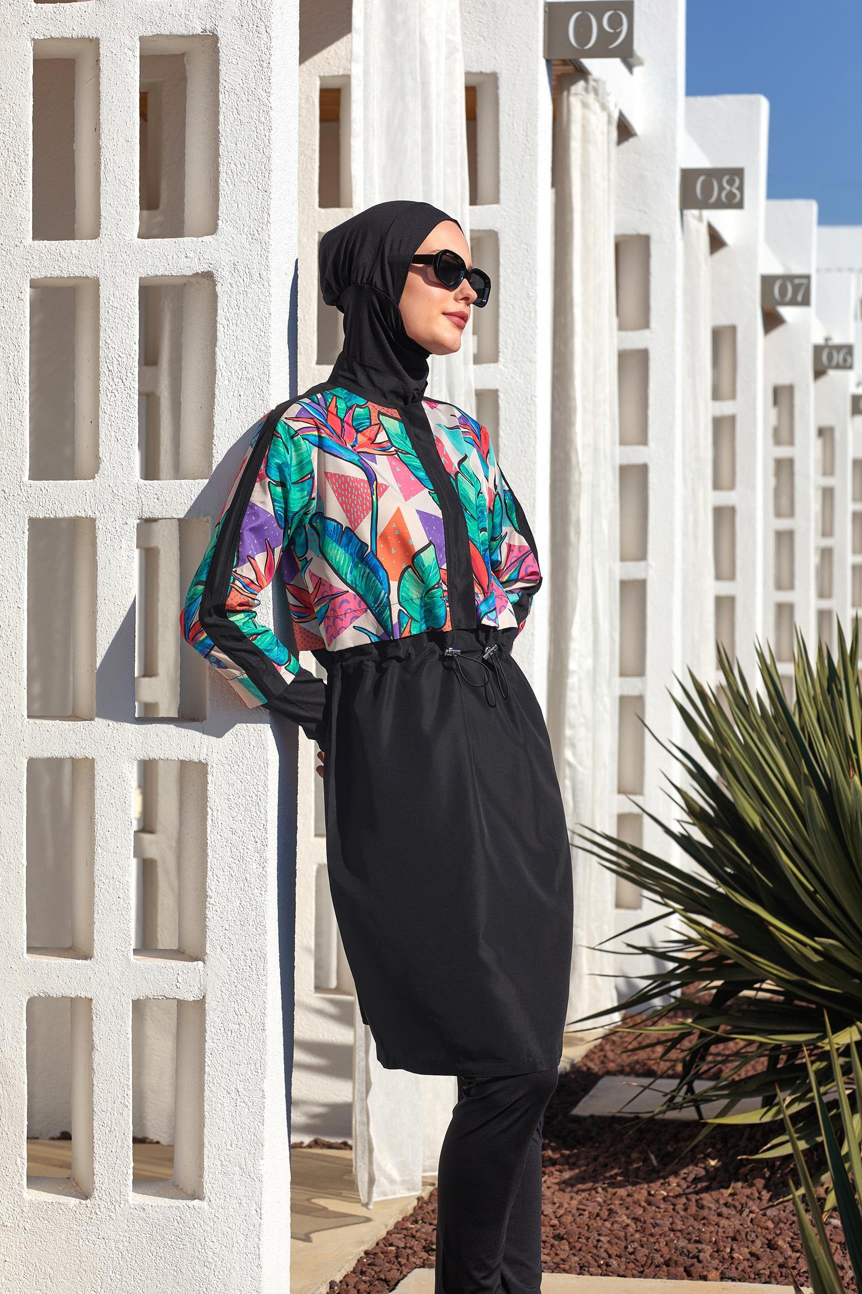 Adasea 251411 Kadın Sherry Uzun Kollu Tesettür Mayo