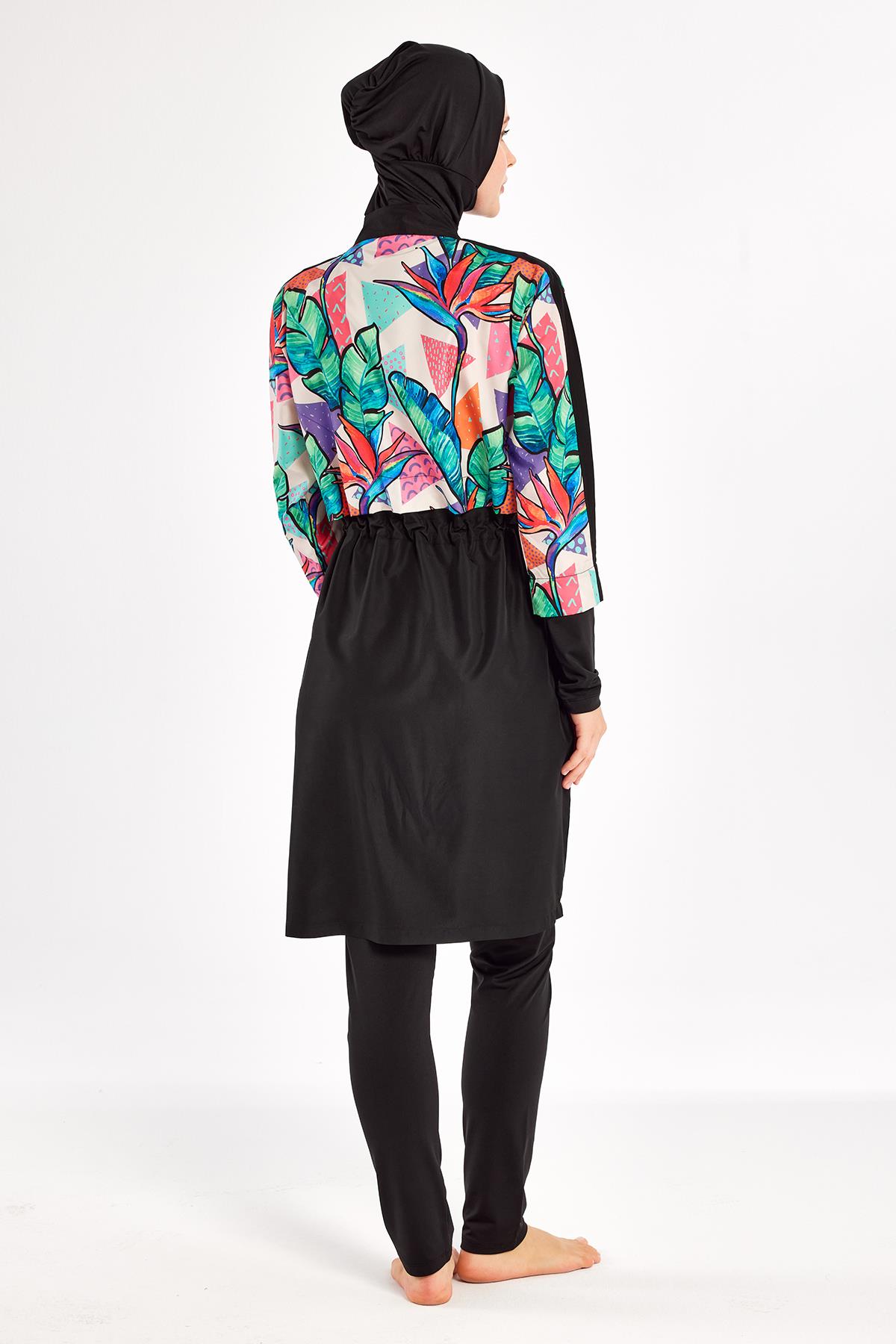 Adasea 251411 Kadın Sherry Uzun Kollu Tesettür Mayo