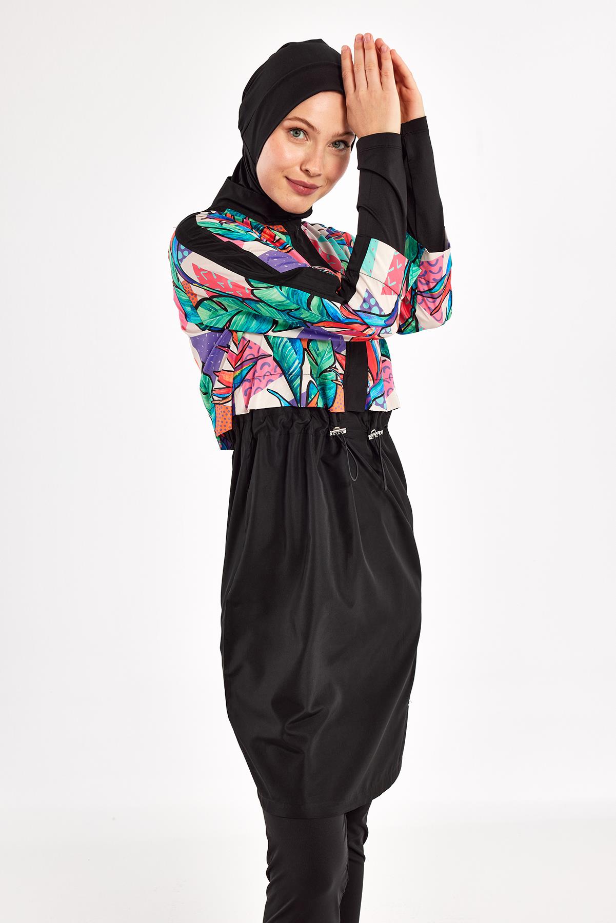 Adasea 251411 Kadın Sherry Uzun Kollu Tesettür Mayo